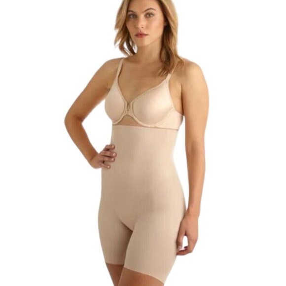 Miracle-Suit Shape Wear Bottoms Size 2X Women Beige Silicon Bands Reduce Rolling - Picture 1 of 15